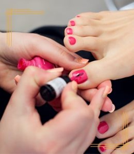 Pedicure and manicure spa services
